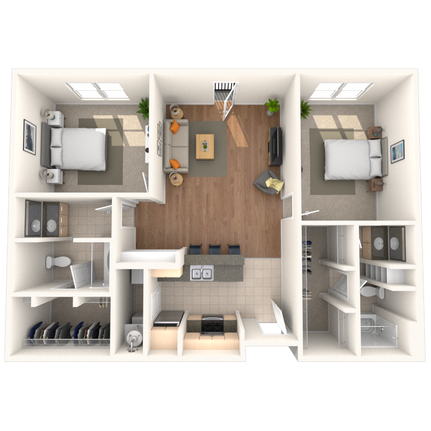 Floorplan image of unit 646